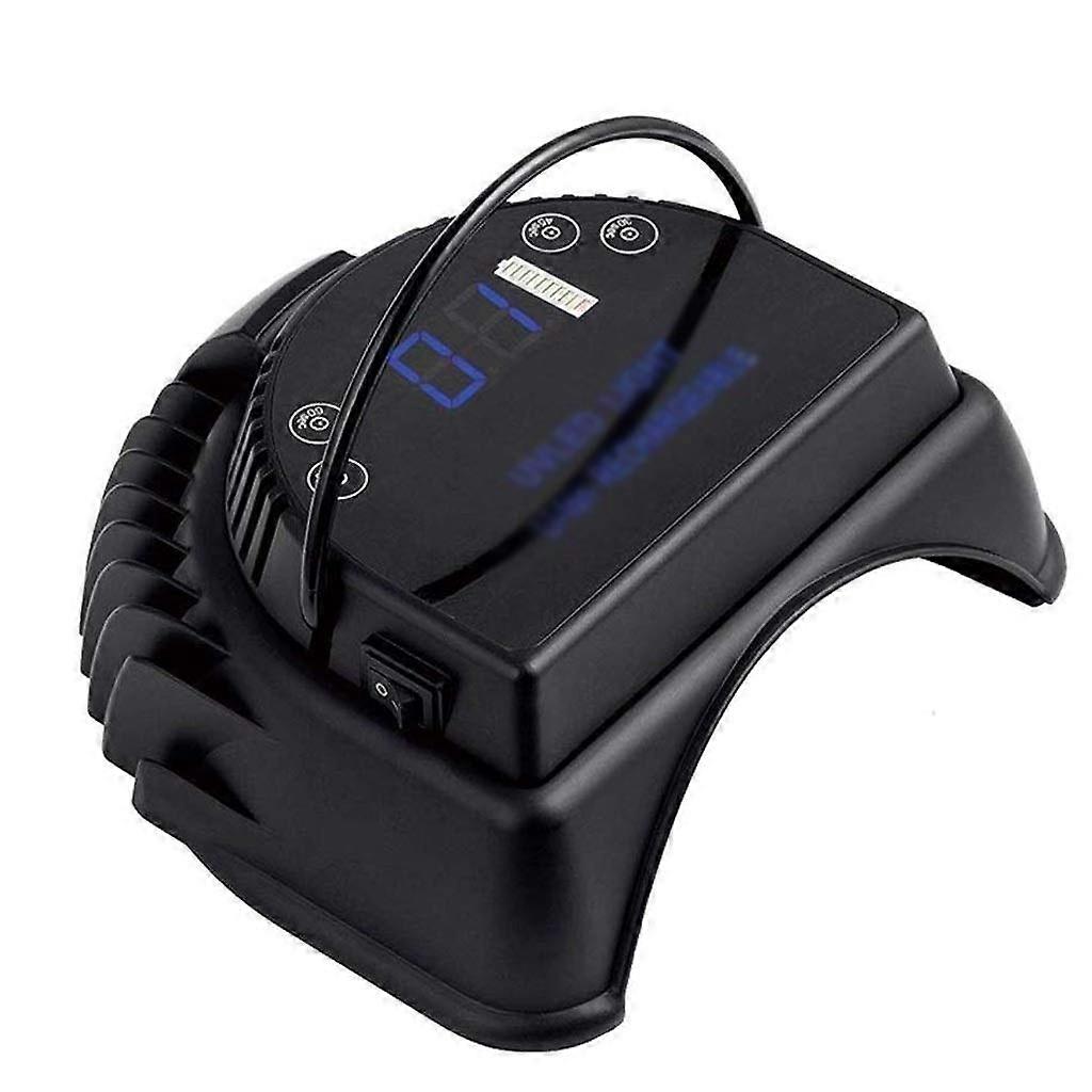 64W Rechargeable UV LED Nail Lamp Gel Nail Dryer with Smart Sensor and Multiple Timer Modes