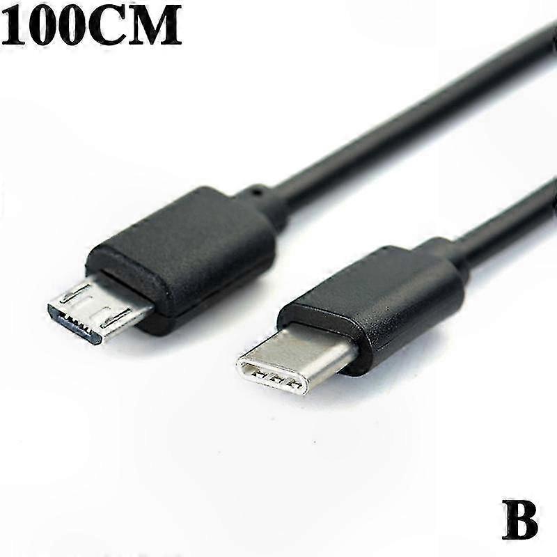 Micro USB to Type C Cable for Charging, Data Sync, and File Transfer-Compatible with Phones and Tablets