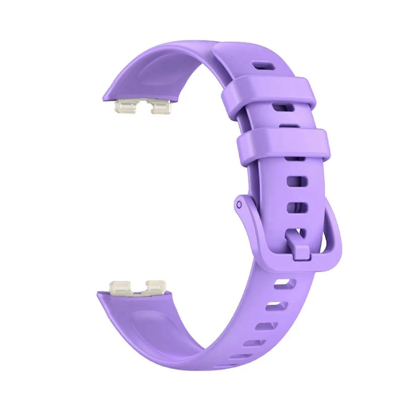 Silicone Watch Band Purple Quick Release Adjustable Replacement Strap for Band 10 9 8