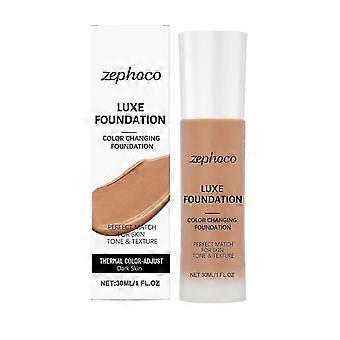 Color Changing Foundation for Women  Instantly Adjusts to Skin Tone  Buildable Light-to-Medium Coverage Liquid Makeup  12-Hour Wear, Natural Dewy Fini