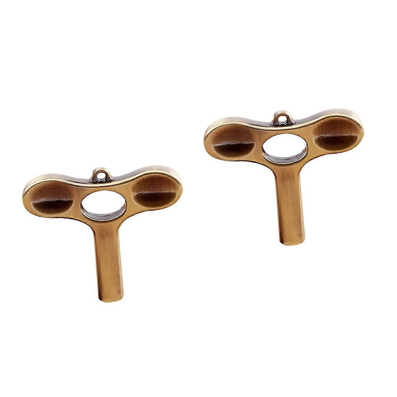 2 Piece Bronze Drum Tuning Keys Set with Drum Key Wrench for Precise and Durable Tuning