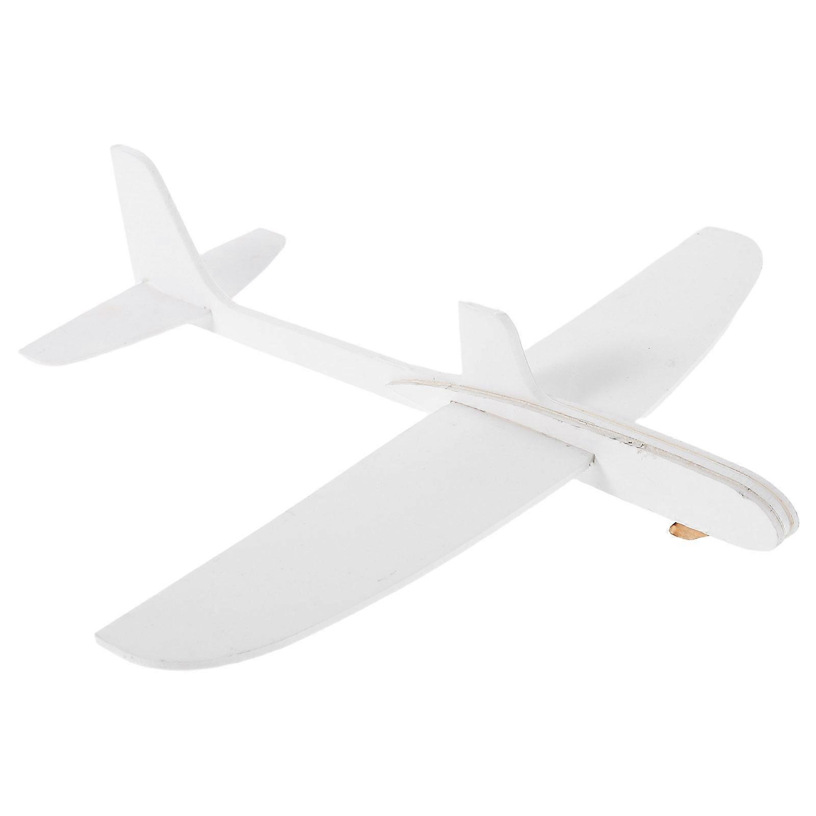 White Foam Airplane Flying Toys for Easy Assembly DIY