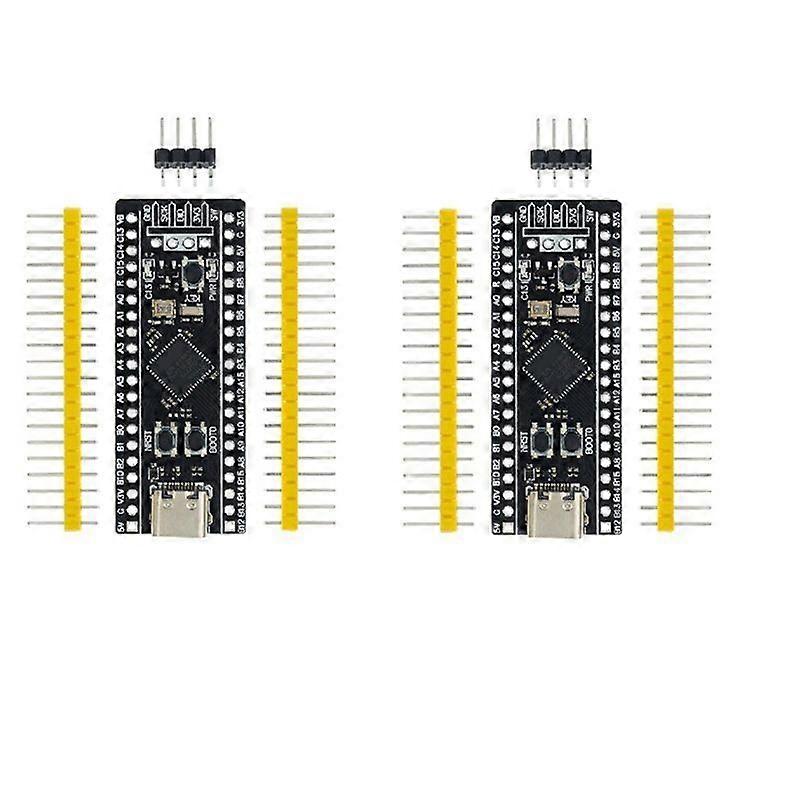 2Pcs STM32F401 STM32F401CCU6 Development Board V3.0 STM32F4 Learning Board Support for Programming
