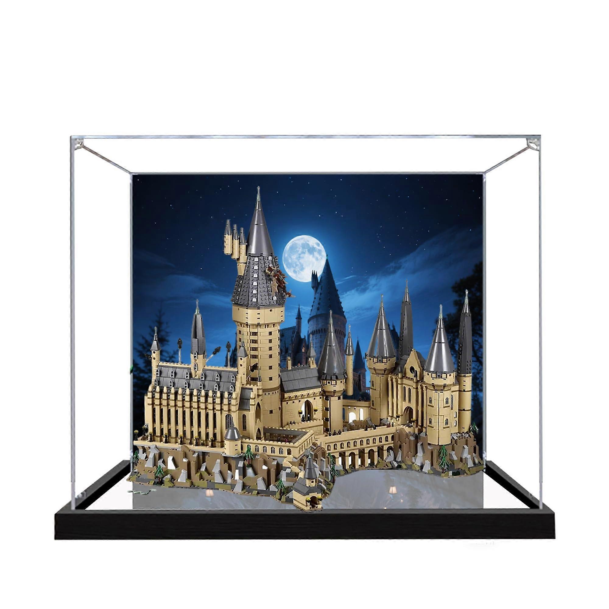 Acrylic Display Case for  Hogwarts Castle 71043 Dustproof Clear Showcase Protector Painted