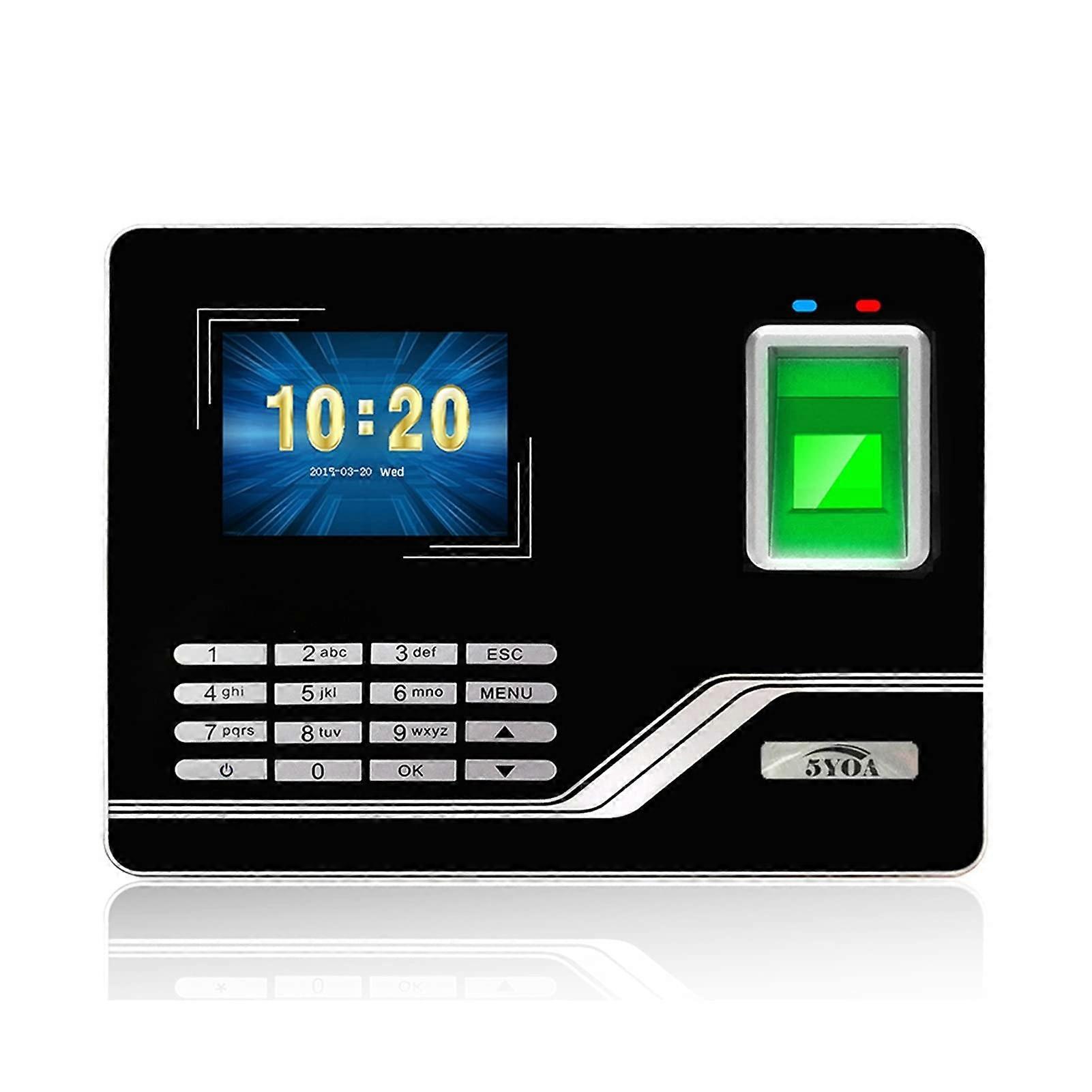 Fingerprint Attendance Machine with USB Data Export and Biometric Time Clock for Office Employees