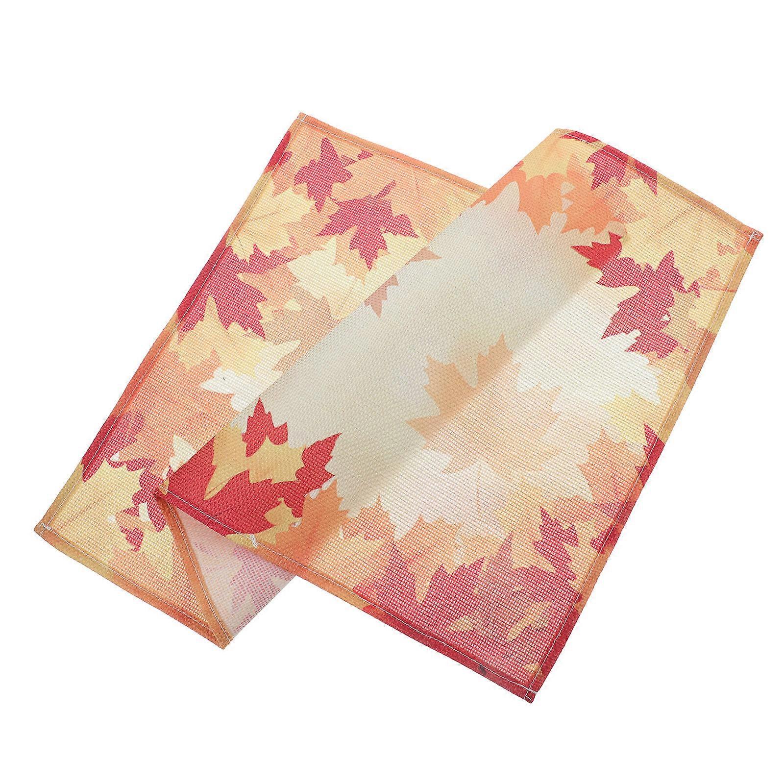 Linen Placemat Fall Table Mat for Kitchen Use Thanksgiving Mat