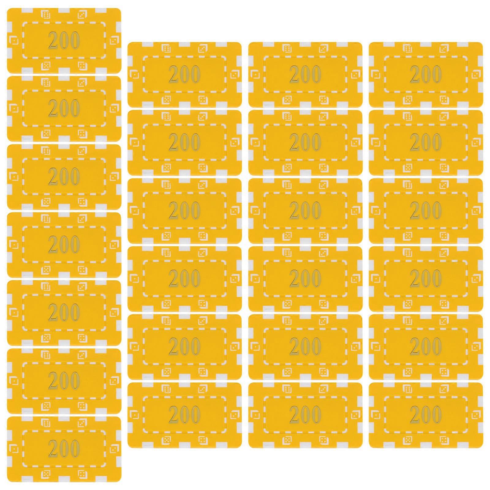 Plastic Chips Game Coins for Counting Use 25Pcs Assorted