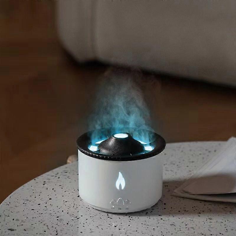 Volcanic Essential Oil Aroma Diffuser, , Model: Two-color Remote Control (UK Plug)