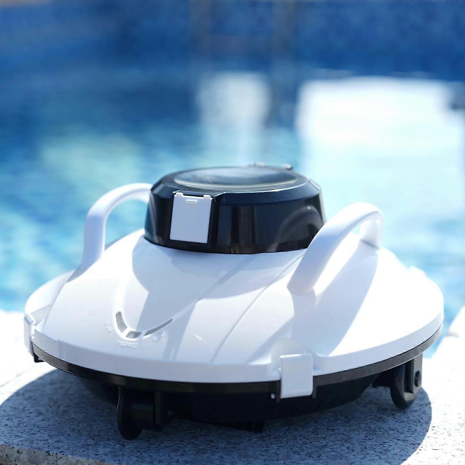 Cordless Robotic Pool Cleaner, Smart Navigation, Auto Dock, 110+ Min Runtime, 914 sq ft, White