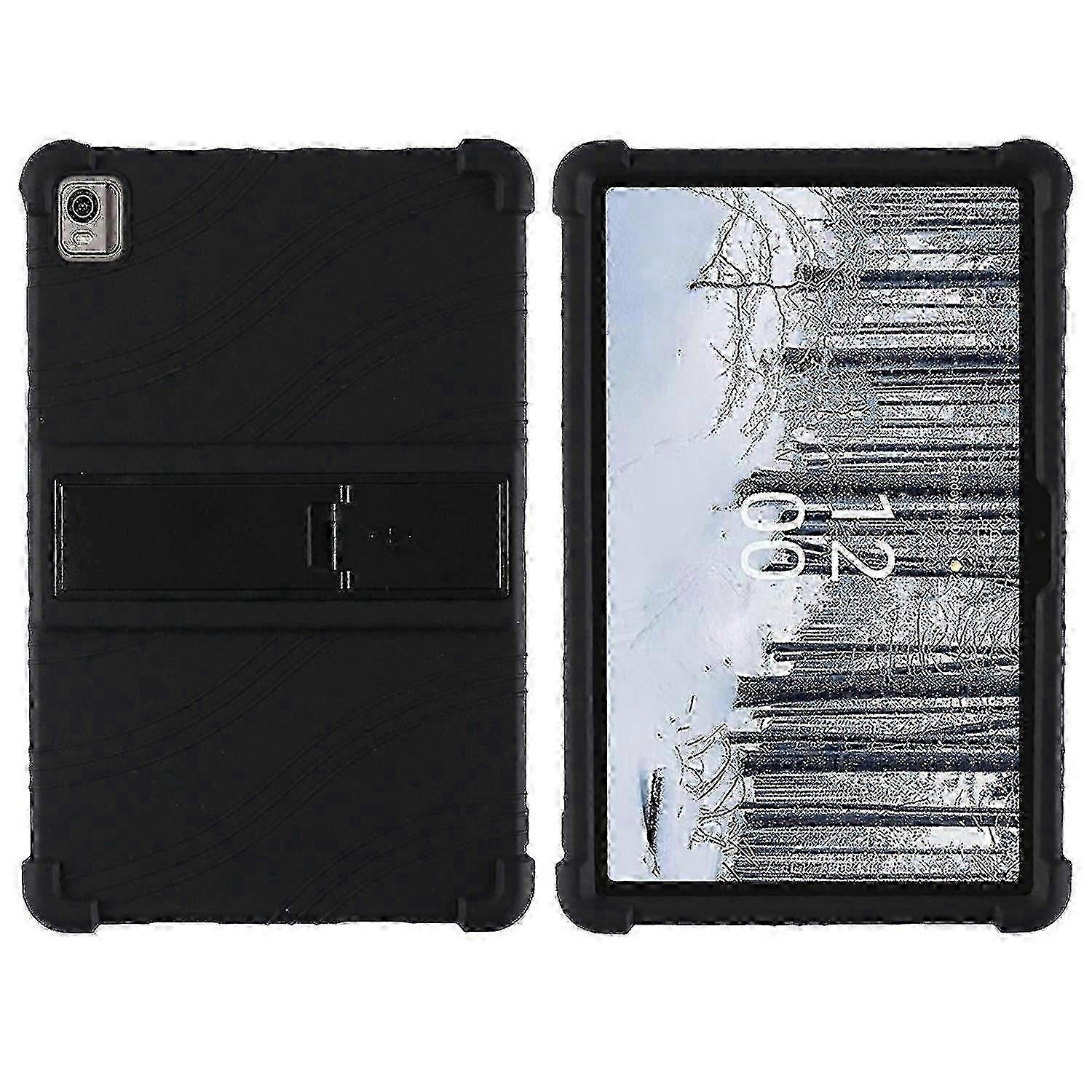 Capa fina e resistente a impactos para tablet Nokia T21 de 10,4 polegadas com suporte incluso.