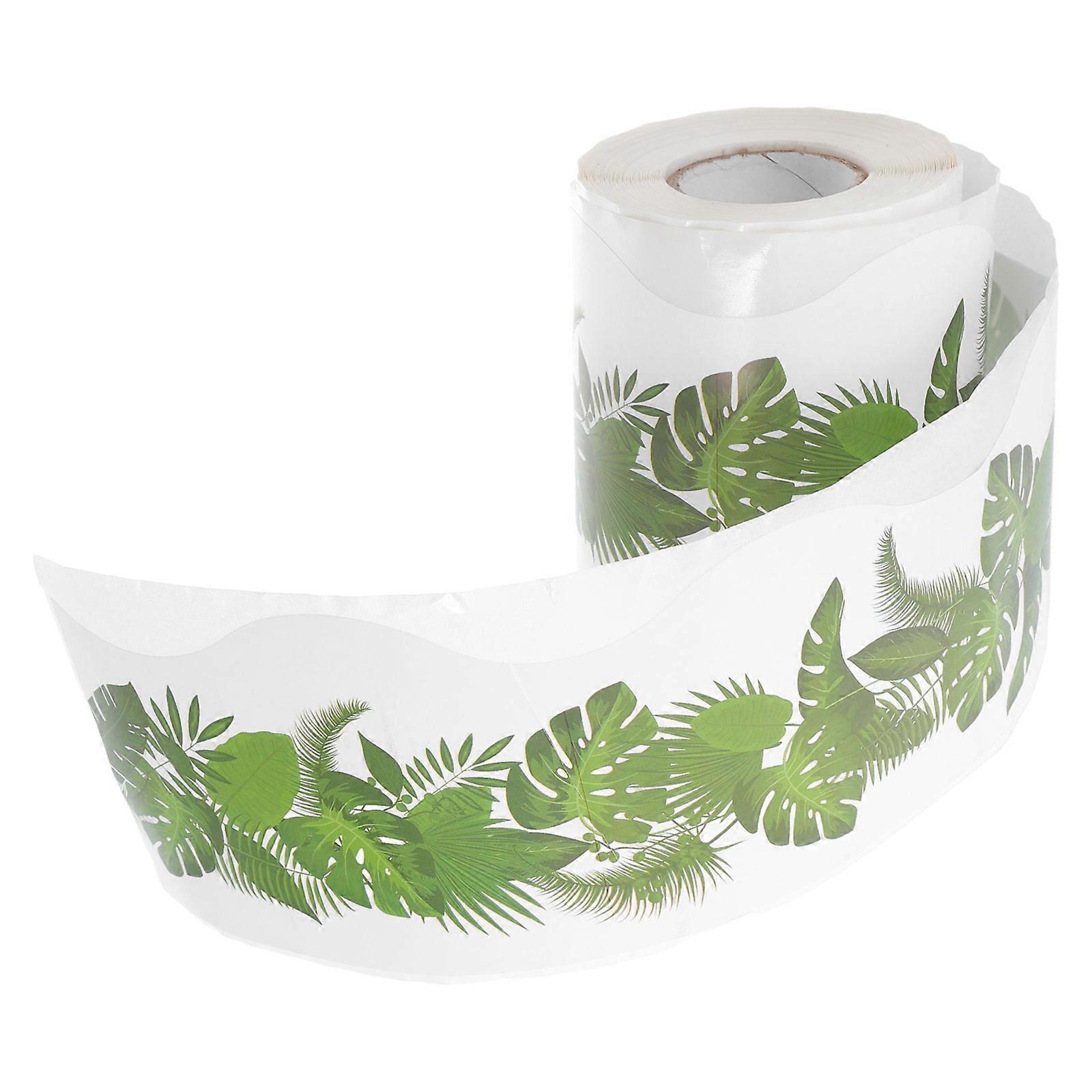 Bulletin Board Border Tree Leaf Pattern Border Sticker for Decoration 3 Rolls