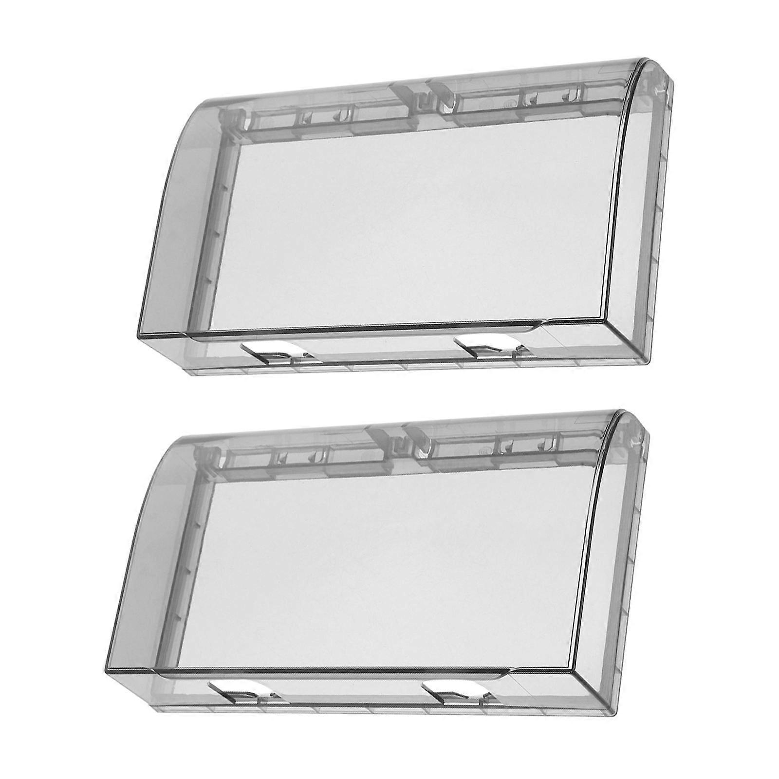 Black Socket Outlet Waterproof Cover Wall Switch Plug Protector 8Pcs