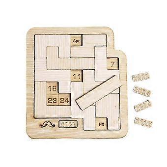 Daily Calendar Puzzle Wooden Calendar Play A Different Puzzle To Display The Date Difficult Jigsaw Dz