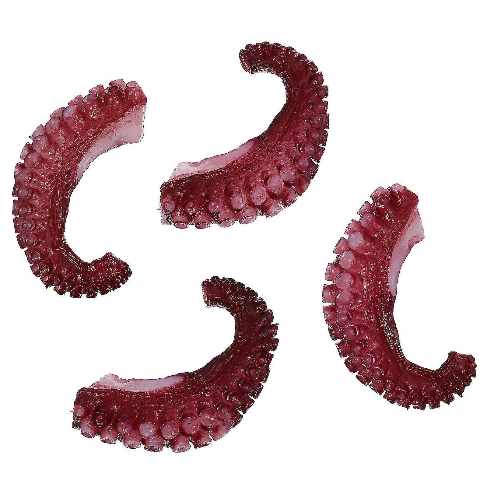 Plastic Seafood Models Simulation Octopus Claws for Decor 4Pcs