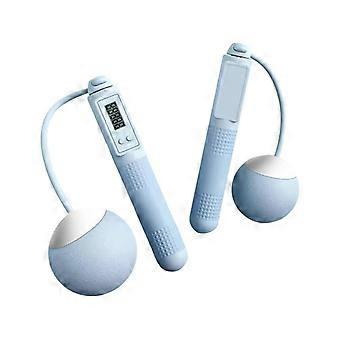 weighted jump rope Cordless with counter display, ergonomic handles.