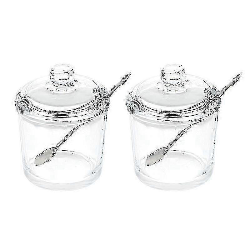 2set Transparent Condiment Jar