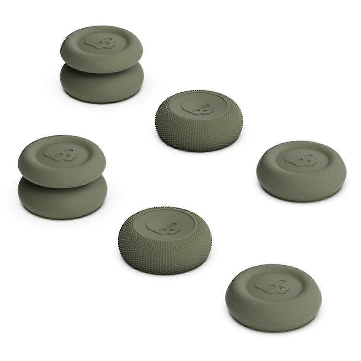 6pcs Thumb Stick Grip Caps Rocker Button Cap compatible with Green