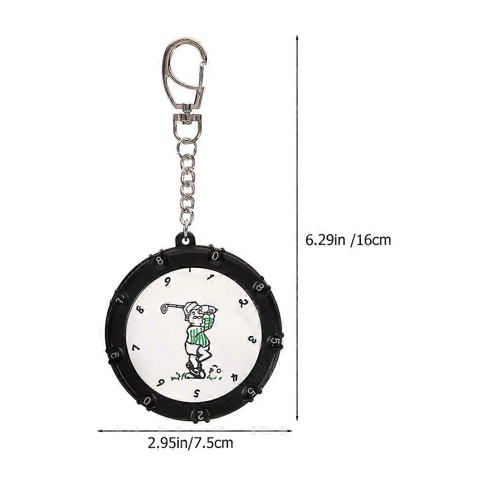 Golf Stroke Counter Lightweight Scoring Device for Golf Use 2Pcs Silver