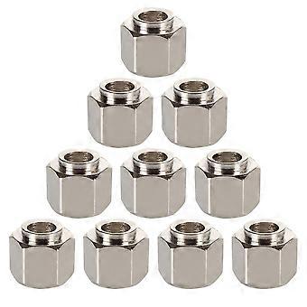 12 metalen zeskantige excentrische moeren, 3D-printeraccessoires, reserveonderdelen, 1*1cm, zilver