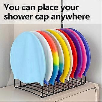 Beanie Holder Organizer, Knitted Hat Storage Rack Display Stand Metal Cap Holder for Winter Swimming Hat Display Home