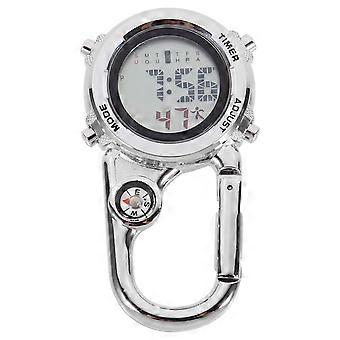 Kletteruhr, multifunktionale Taschenuhr für Outdoor-Aktivitäten, 1 Stück, Karabinerhaken