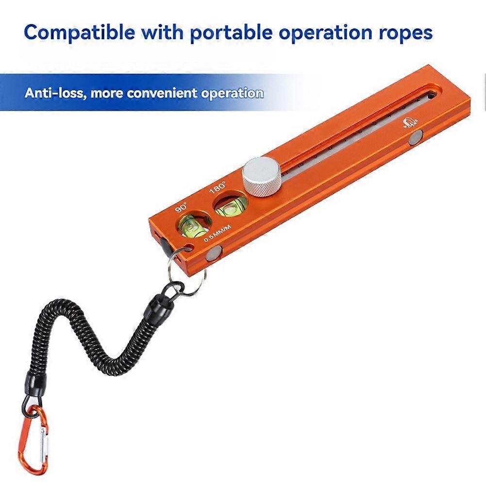 Multifunctional Scribing Level Ruler Extendable Measuring Marking & Positioning Tool Portable Woodworking Scriber