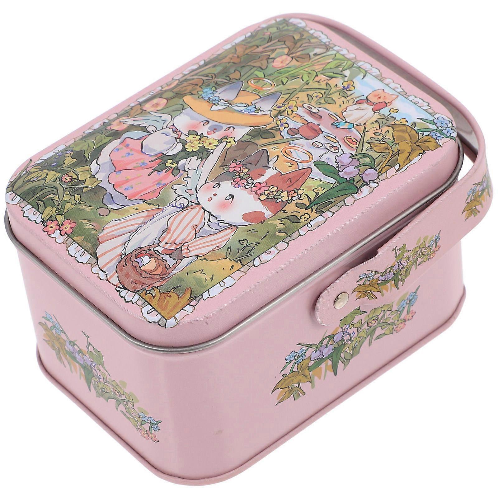 Milk Candy Gift Box Small Tin Box for Storage Tinplate
