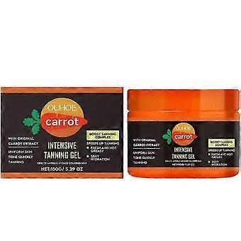 Gel bronceador intensivo Carroten - Potenciador del bronceado instantáneo - Acelera el bronceado - Resistente al agua con extracto de zanahoria - Vitaminas A y E para humectación e hidratación