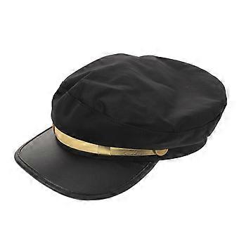 Newsboy Cap For Women Casual Beret Hat Sailor Captain Beret Vintage Peaked Flat Cap For Women Party Sailing Cosplay Black