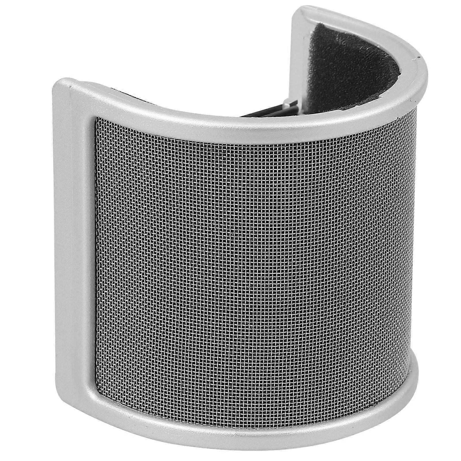 Mikrofon-Popfilter, U-förmiger Windschutz, grau