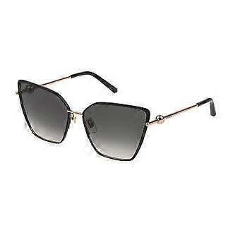 Furla SFU890 0301 Vollrand-Sonnenbrille für Damen im Cat-Eye-Stil, UV4 Original