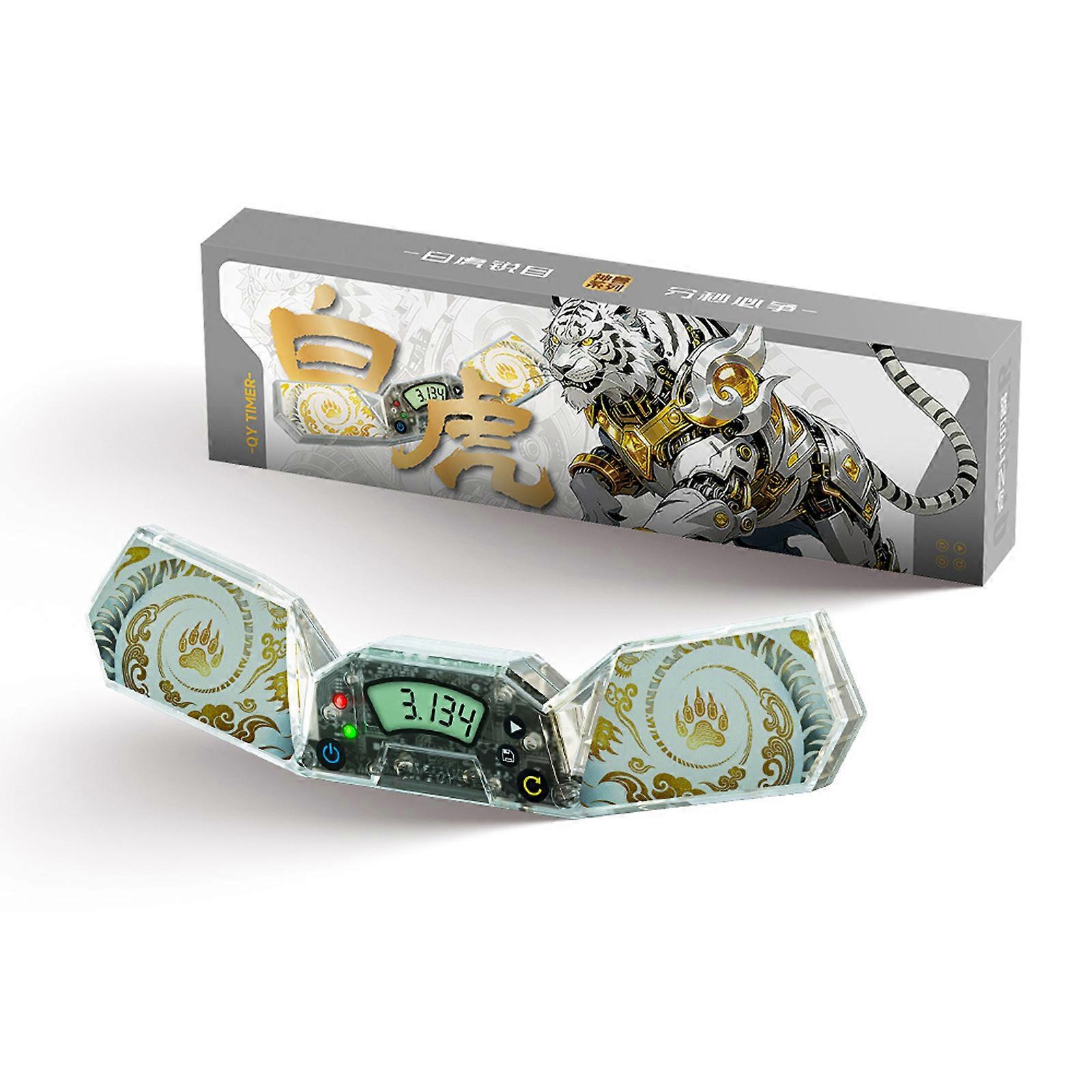 Professional Touch Speed Cubes Timer With Large Display And Four Mythical Creature Designs For Competition Training Multicolor