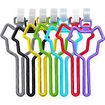 7pcs Dog Poop Bag Holder Dog Leash Waste Bag Holder Clip Dog Walking Accessories