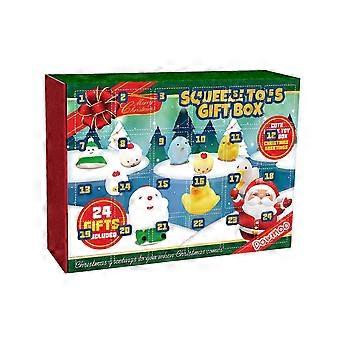 Christmas Stress Relief Toy Gift Box - 24-Cell Silicone Knead Blind Box for Fun, Relaxation & Anxiety Relief - Perfect Holiday Gift for All Ages
