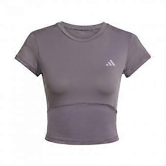 Adidas Dame/Dame Hyperglam Stripe Detalje Fitted Crop Top