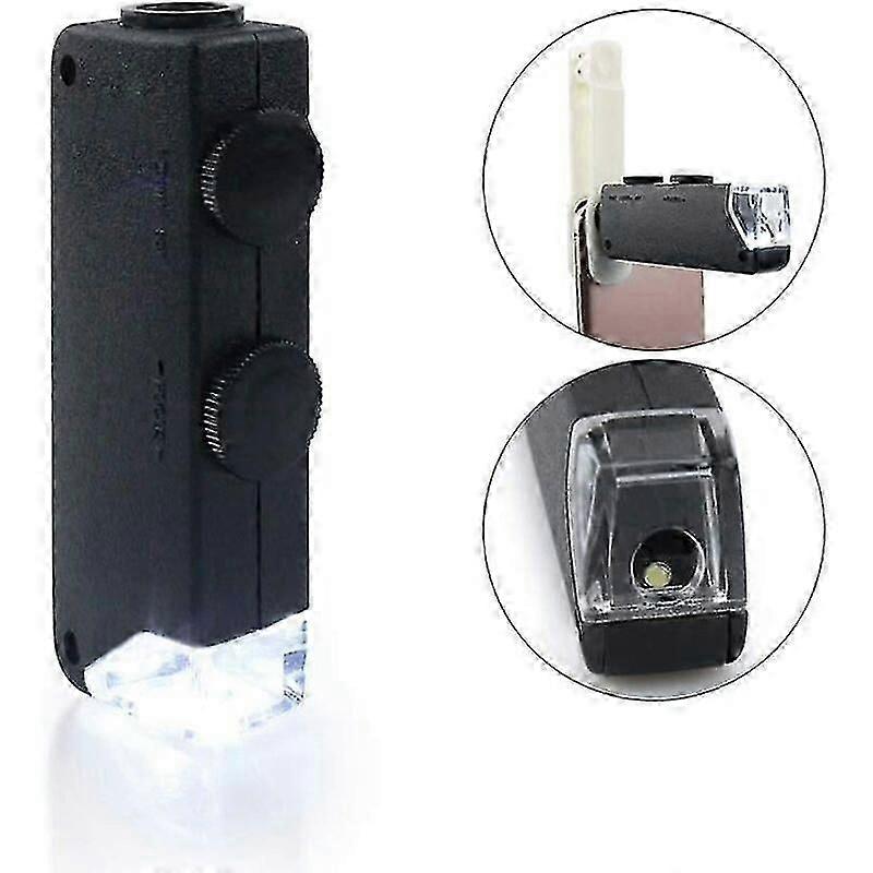 LED Pocket Microscope 60x - 100x Magnifier Magnifier