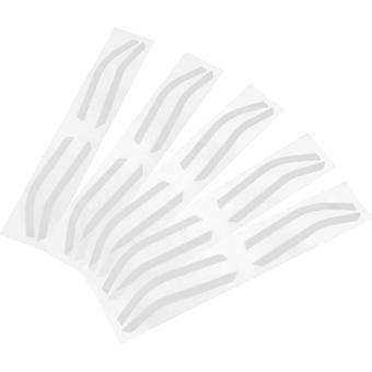 24 Pairs Reusable Silicone Eyebrow Stencils Shaper Set with Adjustable Organic Silicone Tape for Precise Brow Shaping and Airbrush Mapping, Brow Desig