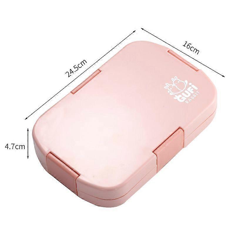 High Quality Lunch Box With 6 Compartmentspink