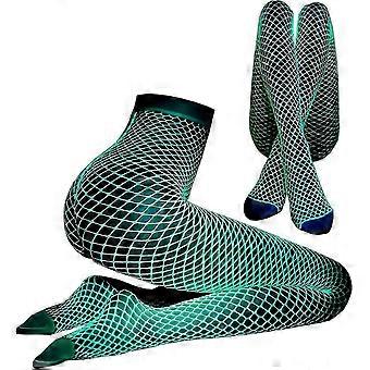 Glow In The Dark Fishnet Stockings,women Sexy Fishnet Tights Thigh High Stocking