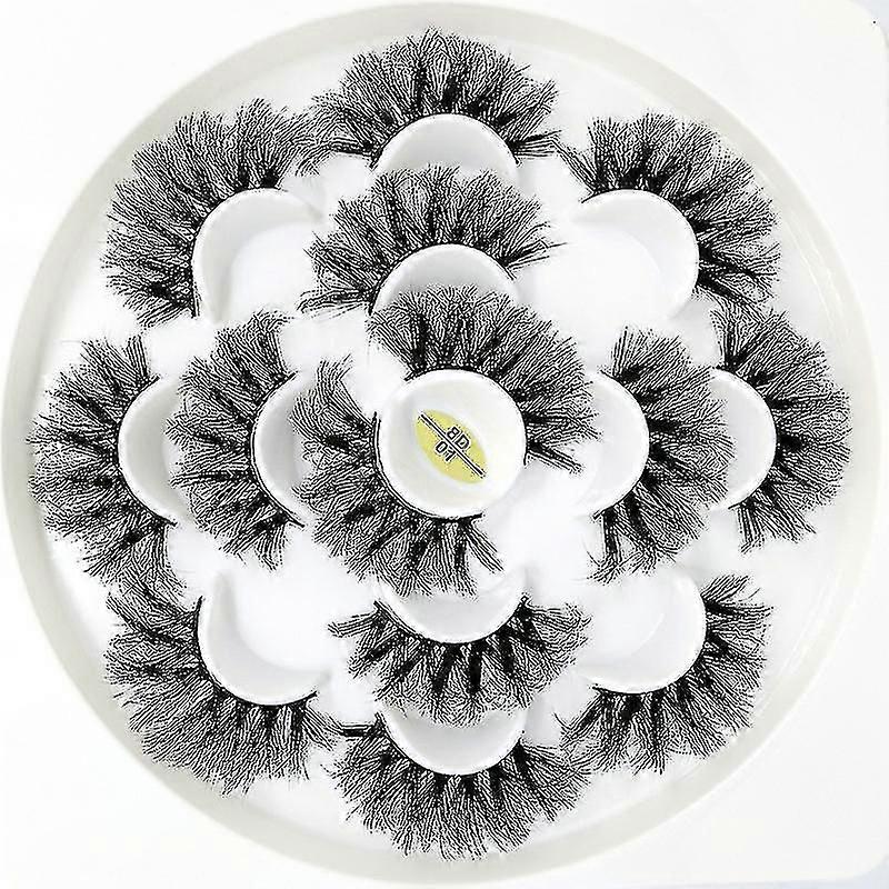 21 Pairs Eyelashes False Lashes 8d Three Dimensional Multi Layer False Eyelashes