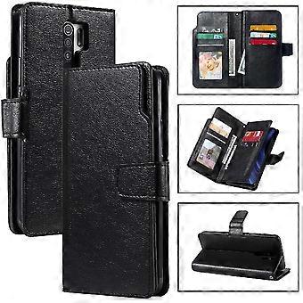 Samsung Galaxy S21 Plus Wallet Case 9 Card Slots - PU Leather Flip Cover with Kickstand & Magnetic