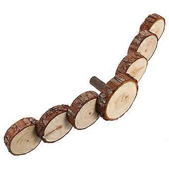 Holz Hamster Kletterleiter Spielplatz Spielzeug für kleine Haustiere 2Pcs