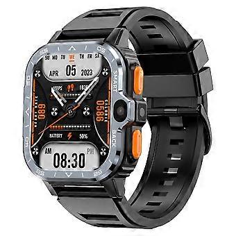 Rainbuvvy PGD Wacth Rugged 4G LTE Smartwatch 2.03 Inch HD Screen Android 8.1 2GB RAM 16G ROM Wifi GPS Dual Camera Google Play Smartwatch Black