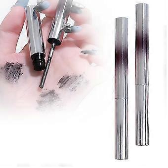 Waterproof Volumizing Mascara Brown 2pcs with Precision Brush for Long Lasting Clump Free Curls