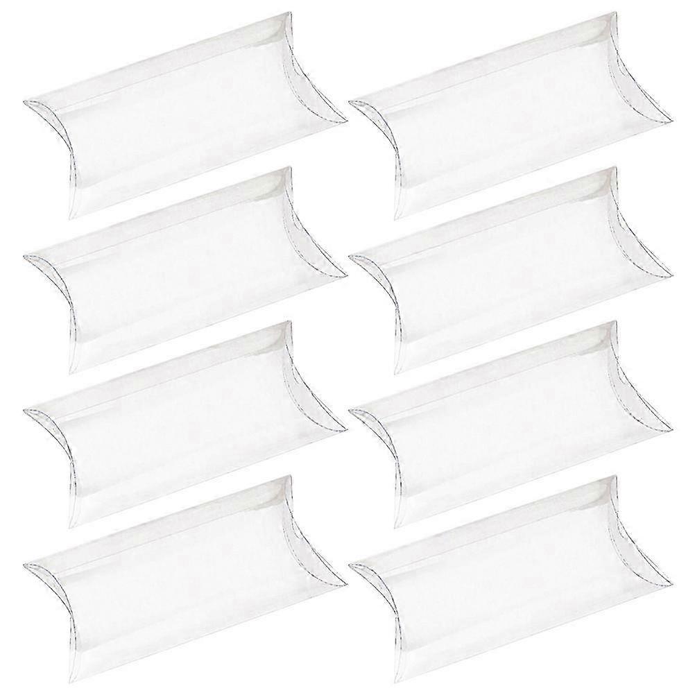 50pcs Clear Pillow Gift Boxes Candy Packaging Cases Pillow Shape Candy Case