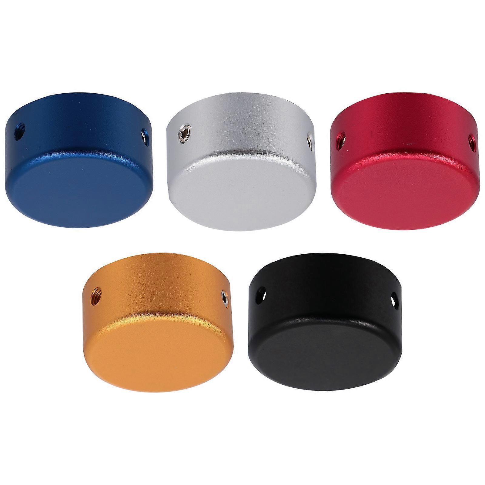 5 Sets Pedal Footswitch Topper with Rubber Insert Screw Footswitch Protector