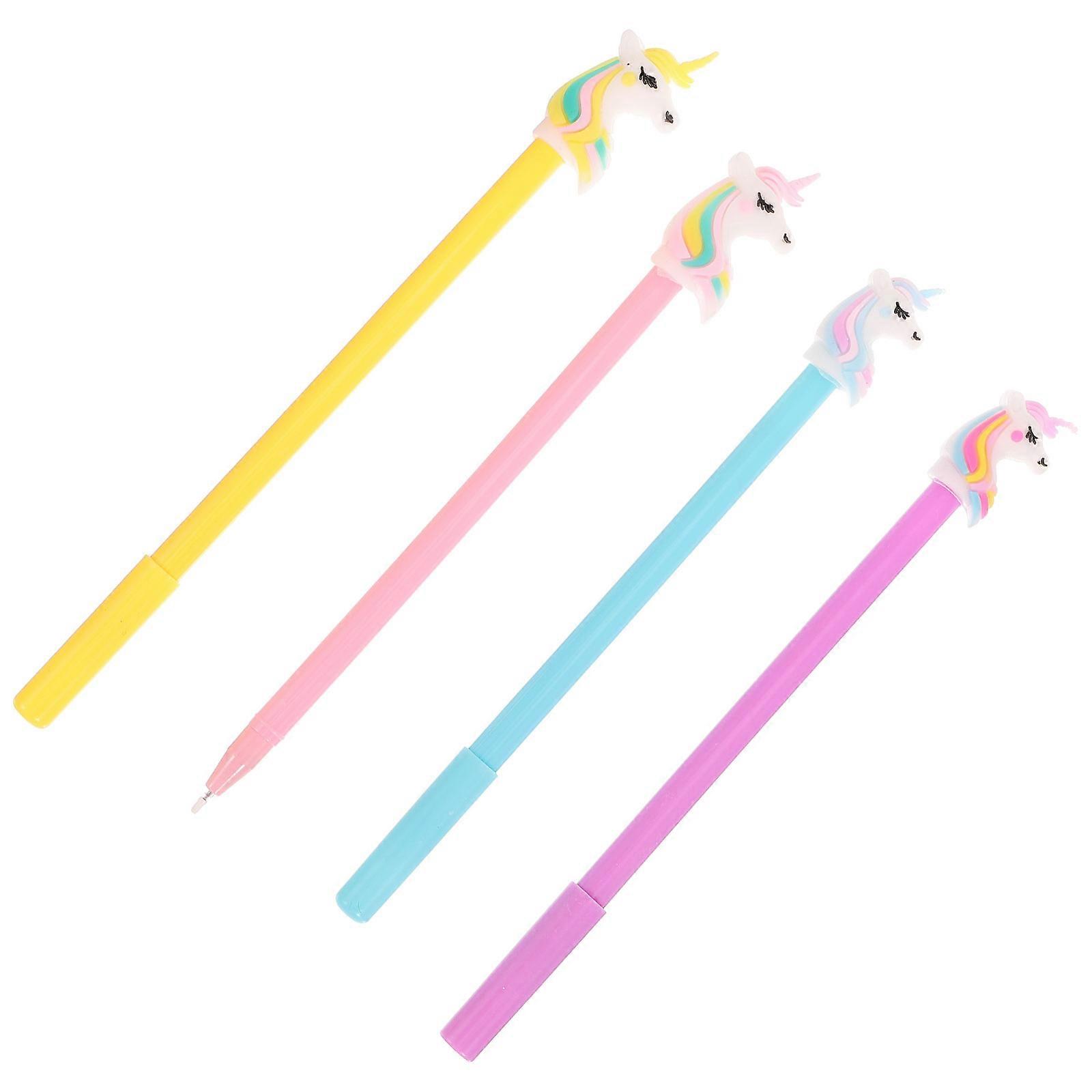 Creative Shape Gel Pen for Writing Use 4Pcs Assorted Colors