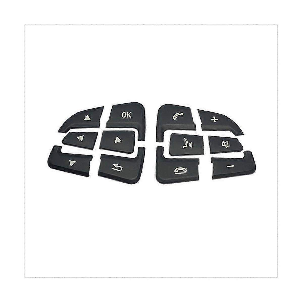 Car Steering Wheel Button Covers Trim Stickers(A)