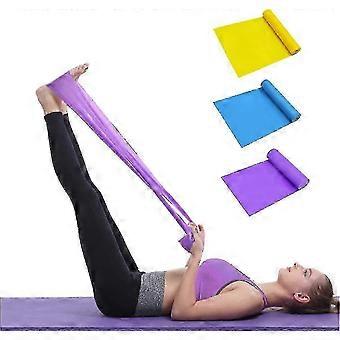 Resistance bands set 3PACKS, 1.5m 4.9ft, 3 resistance levels, exercise yoga bands