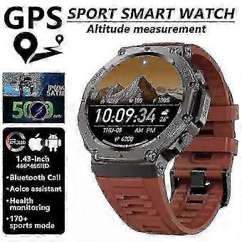 Smartwatch T-Rex 3 com GPS, tela AMOLED sensível ao toque, à prova d'água 5ATM, bússola, rastreador de atividades físicas para homens.